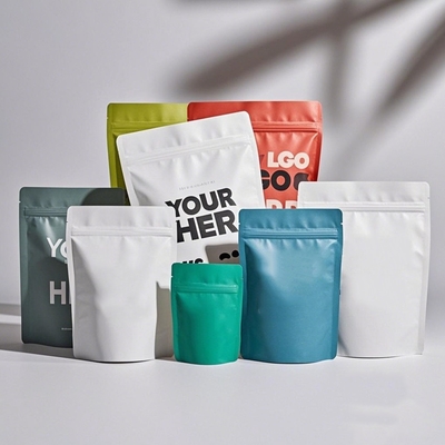 खरीदें Custom Printed Stand Up Zipper Pouches for Food Packaging MOQ 1000pcs online manufacture