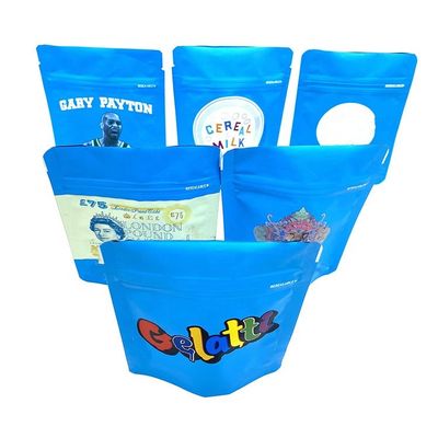 खरीदें बाल प्रतिरोधी बायोडिग्रेडेबल स्टैंड अप बैग 3.5 ग्राम Mylar Doypack ज़िपर बैग online manufacture