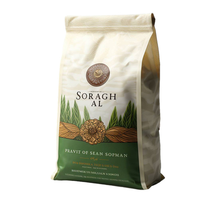 कस्टम इको फ्रेंडली प्रिंटेड स्टैंड अप चाय बैग 500G 1Kg क्राफ्ट पेपर रीसाइक्लेबल चाय बैग बायोडिग्रेडेबल पेपर बैग