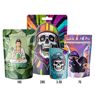 खाद्य पैकेजिंग के लिए कस्टम मुद्रित स्टैंड अप ज़िपर बैग