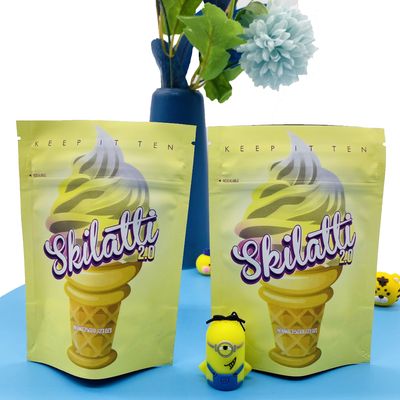 सीआर ज़िप 3.5g एल्यूमीनियम होलोग्राफिक ज़िपलॉक बैग गंध प्रूफ