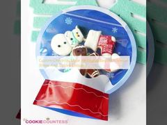 कस्टम क्रिसमस Mylar पैकेजिंग बैग विशेष आकार और ज़िपलॉक बंद के साथ