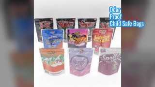 स्मेल प्रूफ मायलर बैग चाइल्ड प्रूफ जिपर पाउच